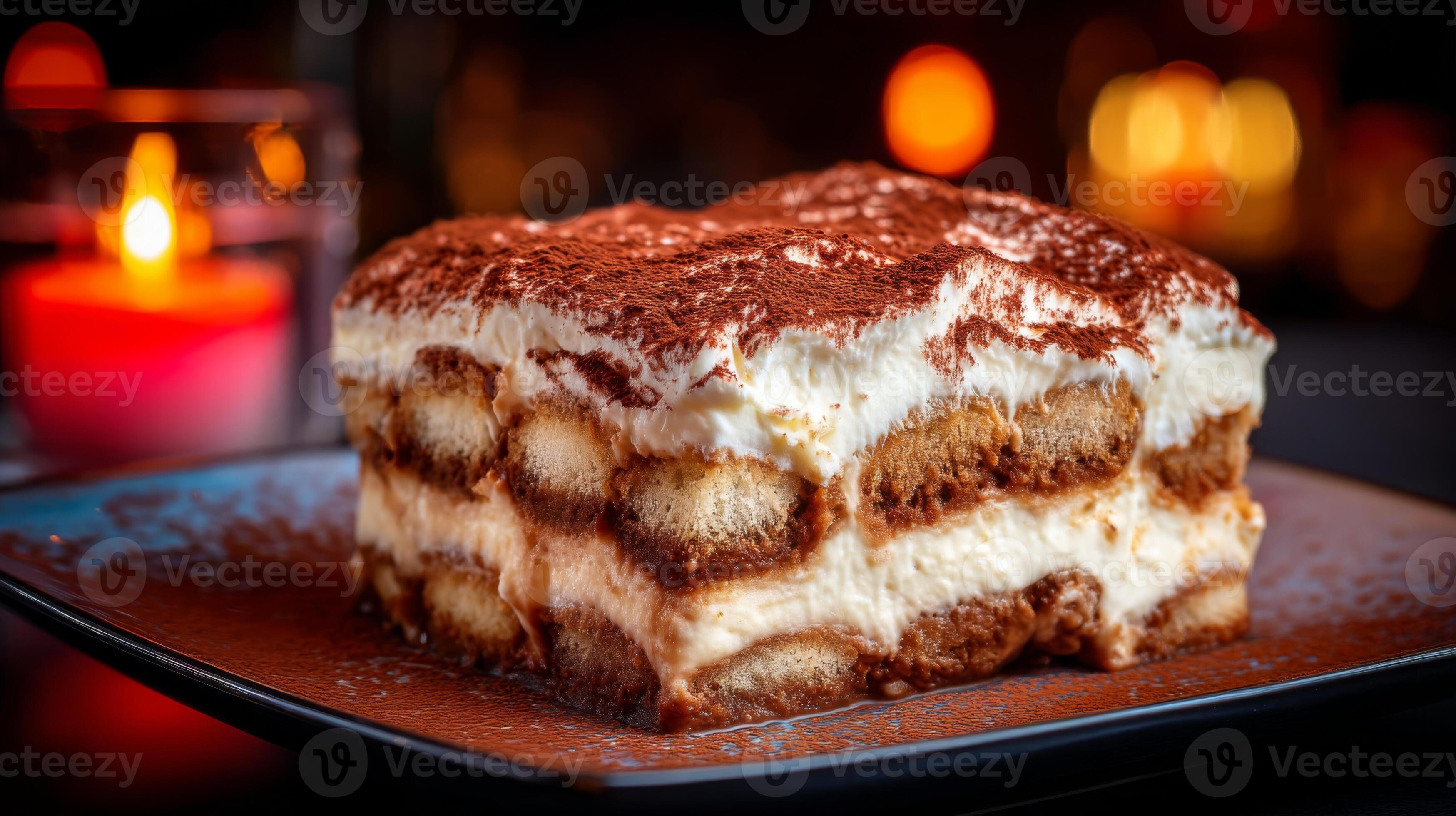 Tiramisu elegant angerichtet